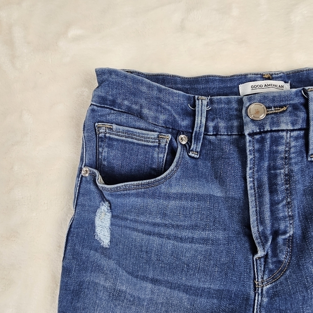 Good American Good Legs Jeans 6 Women’s 28 Waist Stretch Skinny Denim - Picture 7 of 10